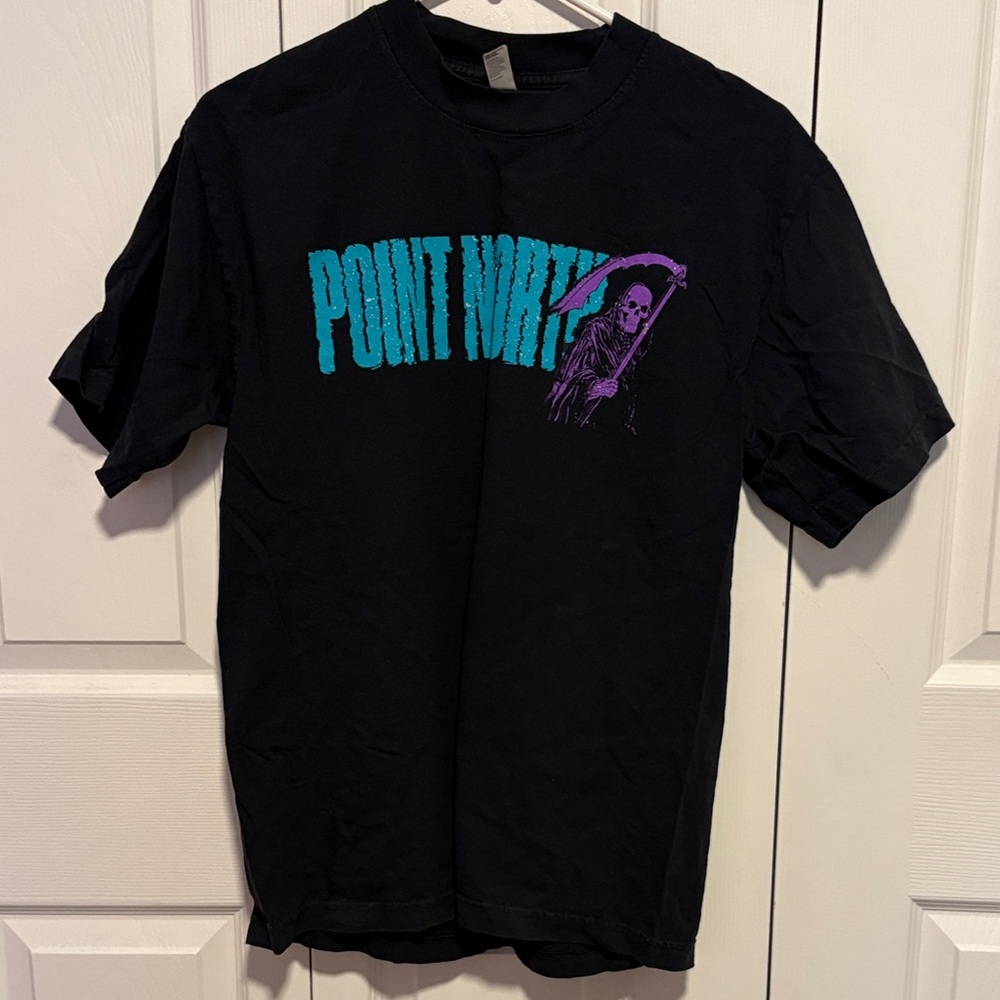 Los Angeles Apparel Black Tee with Teal Logo & Purple Reaper
